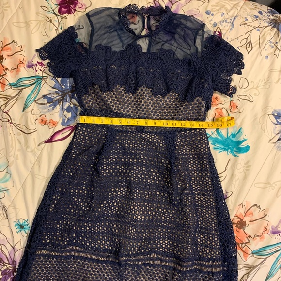 Dresses & Skirts - LAST CHANCE: Blue and nude dress